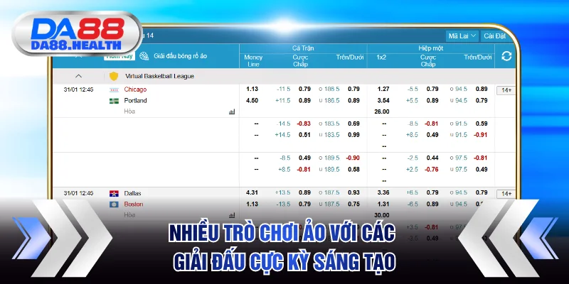 Nhiều trò chơi ảo với các giải đấu cực kỳ sáng tạo